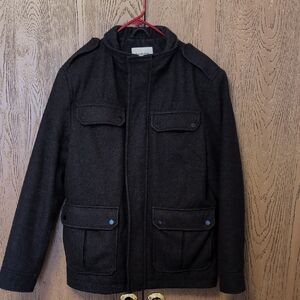 Men's Black Wool Jacket